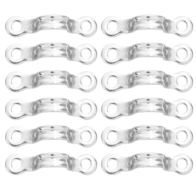 Angoily 12pcs Kayak Fixed Ring Kayak Pad Eyes Canoe Rigging Handles U Shaped Door Handles Boat Pad Eyes Stainless Steel Boat Accessories