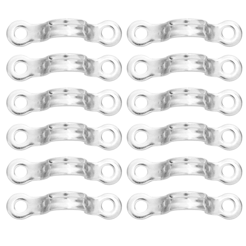 Angoily 12pcs Kayak Fixed Ring Kayak Pad Eyes Canoe Rigging Handles U Shaped Door Handles Boat Pad Eyes Stainless Steel Boat Accessories