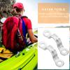 Angoily 12pcs Kayak Fixed Ring Kayak Pad Eyes Canoe Rigging Handles U Shaped Door Handles Boat Pad Eyes Stainless Steel Boat Accessories view 3