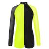 Agoky Kids Girls Ballet Dance Unitard Yoga Outfit Long Sleeve Biketard Rhinestone Gymnastics Leotard Athletic Tracksuit Fluorescent Yellow 6 Years view 3