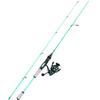 One Bass Spirit Flame Fishing Rod Reel Combo, Spinning & Baitcasting Fishing Pole with Graphite 2Pc Blanks, Stainless Steel Guides-6' Spinning Blue with 1000 Reel view 2