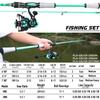 One Bass Spirit Flame Fishing Rod Reel Combo, Spinning & Baitcasting Fishing Pole with Graphite 2Pc Blanks, Stainless Steel Guides-6' Spinning Blue with 1000 Reel view 4