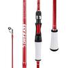 One Bass Fishing Rod, Spinning & Casting Fishing Pole with 30 Ton Carbon Fiber-7' Spinning- Red view 1
