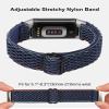 Wearlizer 3 Packs Adjustable Elastic Band Compatible with Fitbit Charge 6 Bands/Charge 5 Bands for Women Men, Stretchy Loop Strap Soft Nylon Sport Wristband Accessories for Charge 6/5 Fitness Tracker view 4