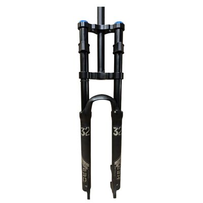 HSQMA DH Downhill Mountain Bike Suspension Fork 26 27.5 29 Inch Travel 160mm Air Fork Double Shoulder Front Fork 1-1/8 Straight Tube with Lockout