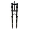 HSQMA DH Downhill Mountain Bike Suspension Fork 26 27.5 29 Inch Travel 160mm Air Fork Double Shoulder Front Fork 1-1/8 Straight Tube with Lockout view 1