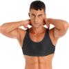 iiniim Mens Cool Dry Compression Sleeveless Tank Top Swim Running Basketball Workout Base Layer Shirt Black D Large view 2