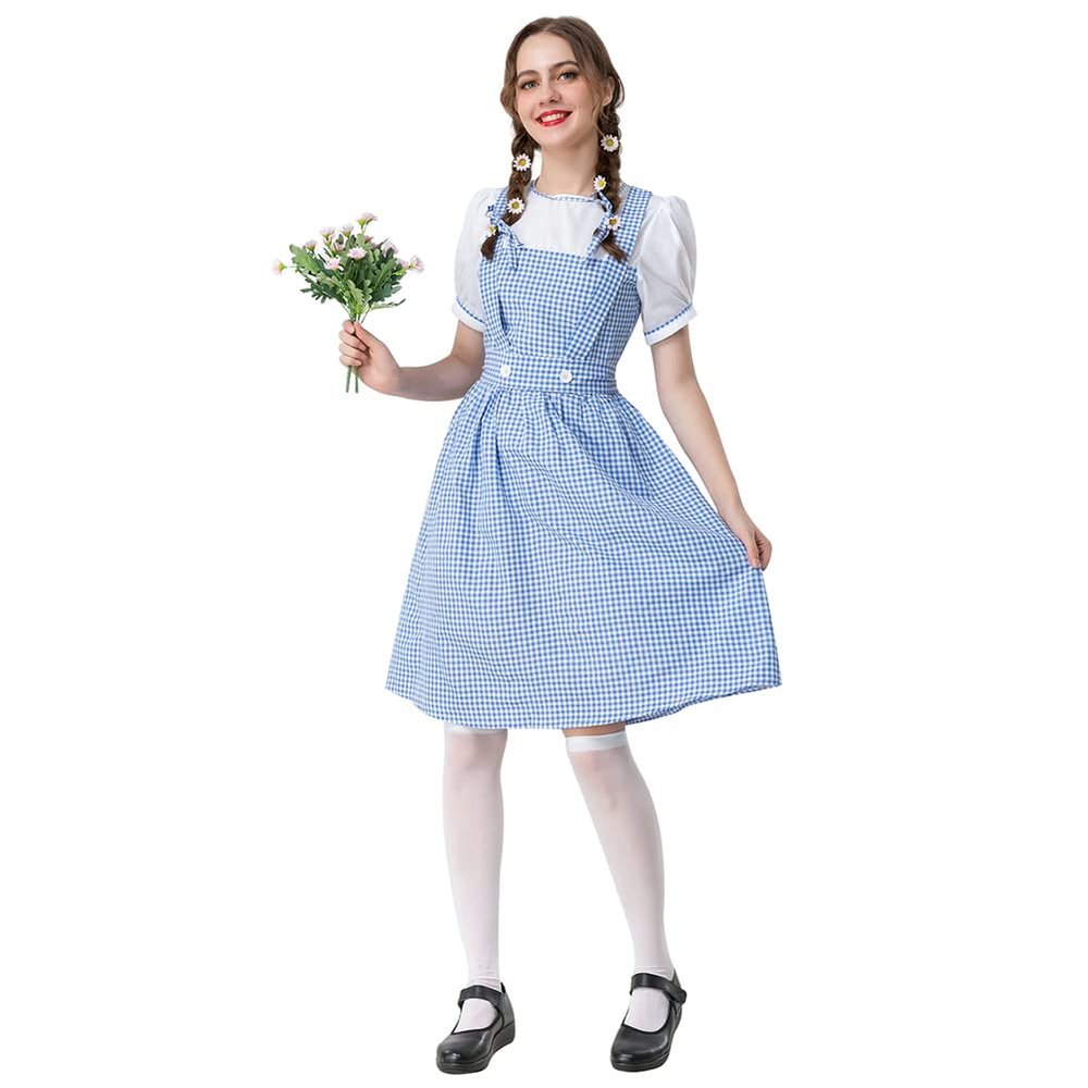 OBEEII Mommy and Me Matching Outfit,Adult Princess Dress Women Plaid(Adult) M