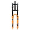 HSQMA DH Downhill Mountain Bike Suspension Fork 26 27.5 29 Inch Travel 160mm Air Fork Double Shoulder Front Fork 1-1/8 Straight Tube with Lockout view 1
