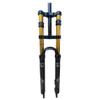 HSQMA DH Downhill Mountain Bike Suspension Fork 26 27.5 29 Inch Travel 160mm Air Fork Double Shoulder Front Fork 1-1/8 Straight Tube with Lockout view 1