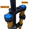 HSQMA DH Downhill Mountain Bike Suspension Fork 26 27.5 29 Inch Travel 160mm Air Fork Double Shoulder Front Fork 1-1/8 Straight Tube with Lockout view 3