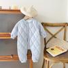 Sanlutoz Fashion Long Sleeve Baby Rompers Thicken Fleece Warm Winter Infants Clothing (BRW2268-BL, 12-18 months) view 2