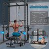ULTRA FUEGO Power Cage, Multi-Functional Power Rack with J-Hooks, Dip Handles, Landmine Attachment and Optional Cable Pulley System for Home Gym view 3
