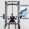 ULTRA FUEGO Power Cage, Multi-Functional Power Rack with J-Hooks, Dip Handles, Landmine Attachment and Optional Cable Pulley System for Home Gym view 4