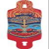 Omen Boards Native American Mask Drop Through with Flex Longboard Skateboard Deck - 9.12" x 41.5" view 1