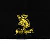 Bioworld Harry Potter Hufflepuff Badger Embroidered Logo Black Cuffed Knitted Beanie hat view 2