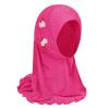 GREUS Girls Hijab Scarf Kids Muslim Headscarf Flower Islamic Arab Head Scarf Wrap One Piece Instant Hijabs for 2-6Y view 1
