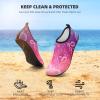ATHMILE Water Shoes Women Men Barefoot Aqua Socks Quick-Dry for Beach Swim Pool Yoga Camping Cruise Surf Sport view 2