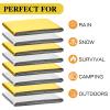 Macarrie 100 Pack Emergency Thermal Blankets Silver Foil Survival Blanket Kit for Outdoors, Camping, Hiking, Homeless, First Aid view 4