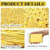 Macarrie 100 Pack Emergency Thermal Blankets Silver Foil Survival Blanket Space Blanket Survival Kit for Outdoors, Camping, Hiking, Homeless, Survival or First Aid (Gold) view 3