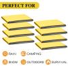 Macarrie 100 Pack Emergency Thermal Blankets Silver Foil Survival Blanket Space Blanket Survival Kit for Outdoors, Camping, Hiking, Homeless, Survival or First Aid (Gold) view 4