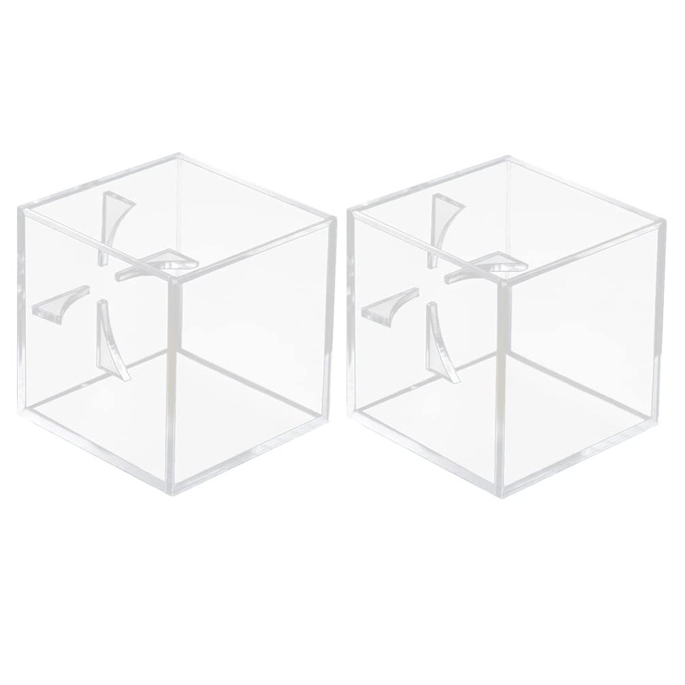 DECHOUS 2pcs Acrylic Baseball Display Holder Transparent Practical Container for Baseball and Tennis Storage for Home Store Museum Showcase