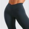 CRZ YOGA Butterluxe Crossover Waist Leggings 25" - V Crossover High Waisted Gym Workout Yoga Womens True Navy X-Small view 4