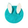 Infant Baby Girls Boys Soft Warm Knit Hat Winter Patchwork Rabbit Ear Cap Hat Baby Hats 6-12 Months (Sky Blue, One Size) view 1