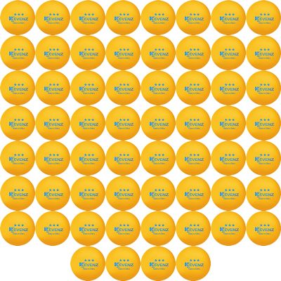 KEVENZ 3 Star Ping Pong Balls, 60 Pack Advanced Table Tennis Balls, Bulk Outdoor and Indoor Ping-Pong Balls for Training, Competition and More, Orange
