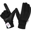 MOREOK Winter Gloves for Men/Women -10F 3M Thinsulate Warm Touch Screen Snow Ski Bicycle Bike Gloves for Driving/Cycling/Running/Hiking-Black-XXL view 1