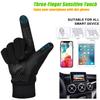 MOREOK Winter Gloves for Men/Women -10F 3M Thinsulate Warm Touch Screen Snow Ski Bicycle Bike Gloves for Driving/Cycling/Running/Hiking-Black-XXL view 4