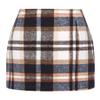 Fall Skirts for Women 2025 Winter High Waisted Bodycon Pencil Knee Length Wool Plaid Mini Skirt(Brown, XS) view 1
