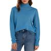 SANGTREE Womens Long Sleeve Turtleneck Sweater Lightweight Pullover Knitted Sweater Haze Blue US L view 1
