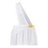 Shinsto Men's Mr. Toga Party Costume One Shoulder Ancient Greek Cosplay Roman Outfit White Medium view 4