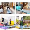 OWROMI Inflatable Air Gymnastics Mats for Tumbling, 10ft/13ft/16ft/20ft Tumble Track Tumbling Mats for Kids, 4/8 Inches Thick Training Mat with Electric Pump Gymnastics Equipment for Kids Mat view 2