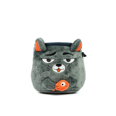 YY Vertical Cat Rock Climbing Chalk Bag, Perfect for Both Adults and Kids, Chalk Bag for Bouldering, Cute chalkbag for Mountain Lovers, Chalk Pouch