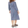 Amazon Essentials Women's Lightweight Georgette Long Sleeve V-Neck Midi Dress (Available in Plus Size), Blue Ditsy Floral, Medium view 2