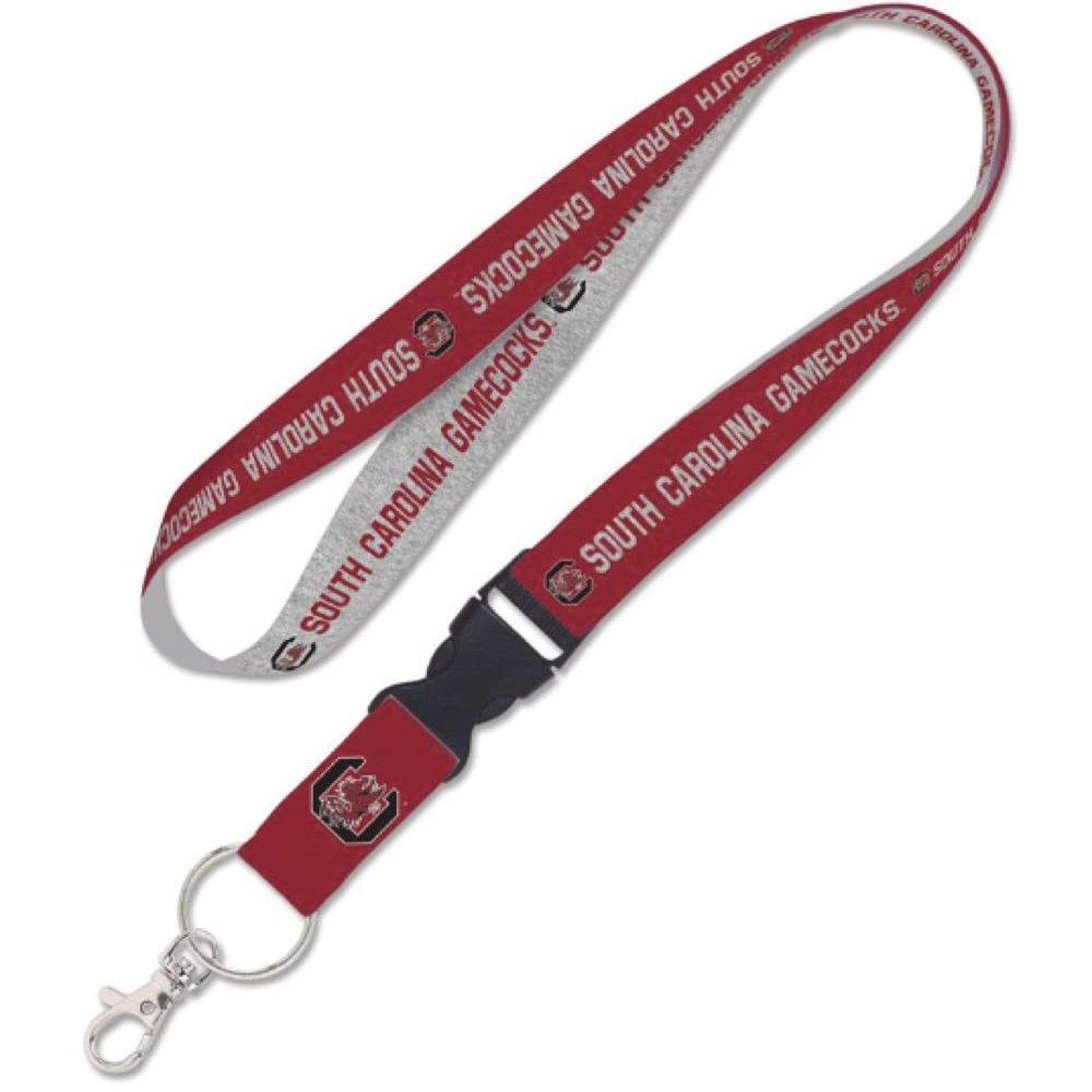 South Carolina Gamecocks HEATHER Lanyard w/detachable buckle 1"