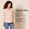 Amazon Essentials Women's Regular-Fit Long-Sleeve Lightweight Plaid Flannel Shirt, Light Camel Plaid, XX-Large view 2
