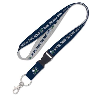Notre Dame Fighting Irish HEATHERED Lanyard w/detachable buckle 1"