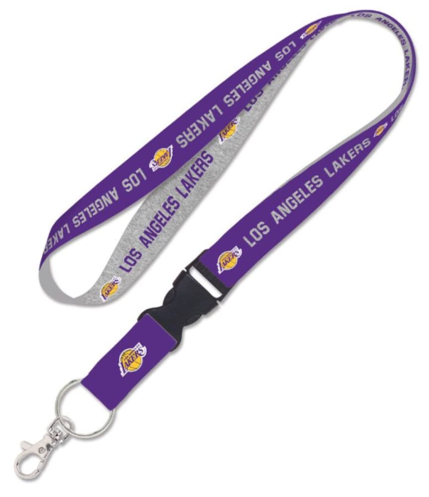 Los Angeles Lakers heather Lanyard w/detachable buckle 1"