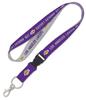 Los Angeles Lakers heather Lanyard w/detachable buckle 1" view 1
