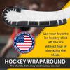 Wraparound Hockey Stick Blade Wrap Around Protector & Dry Stick 4 Pack Bundle for Hockey Equipment Storage (Black Single Wrap + 4 Pack) view 2