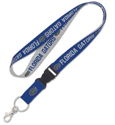 Florida Gators HEATHERED Lanyard w/detachable buckle 1"
