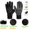 MOREOK Winter Gloves for Men/Women -10F 3M Thinsulate Warm Touch Screen Snow Ski Bicycle Bike Gloves for Driving/Cycling/Running/Hiking-deep Gray-XL view 2