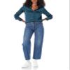Amazon Essentials Women's Classic-Fit Satin Button Down Blouse, Dark Navy, Diamond, Medium view 4