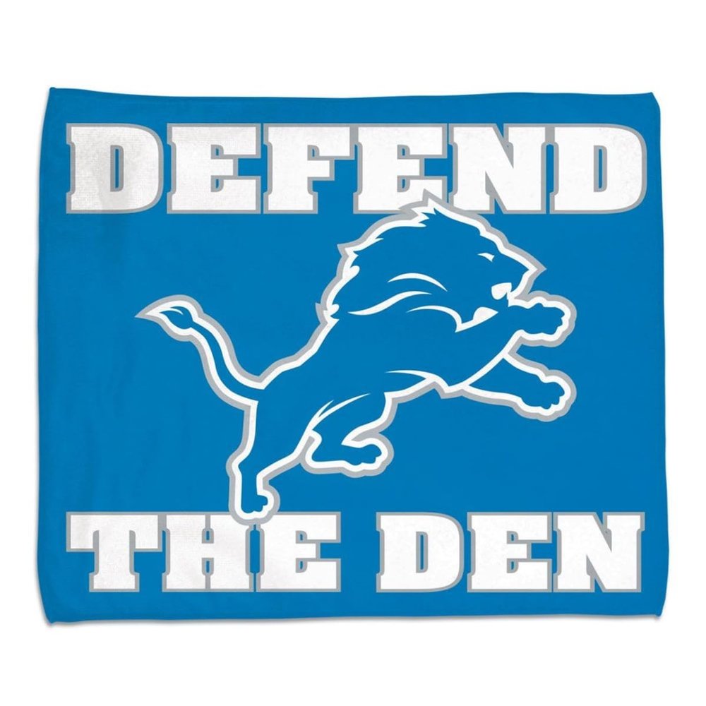 Wincraft.com Wraft 9960626040 15 x 18 in. Detroit Lions Full Color Rally Towel