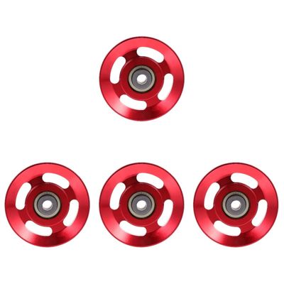 BESPORTBLE 4 Pcs Pulley Fitness Parts Fitness Wheels Gym Equipment Gym Machines for Home Gym Pully Equipment for Tricep Rope Attachment Metal Brackets Lifting Sports Equipment Aluminum Alloy