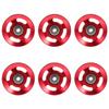 BESPORTBLE 6pcs Pulling Training Accessory Household Practical LAT Alloy Muscle Traction Curl Useful Fitness Durable Rotation Wheel Lift DIY Back Down Triceps Shoulder Cable Red Pulley Home view 1