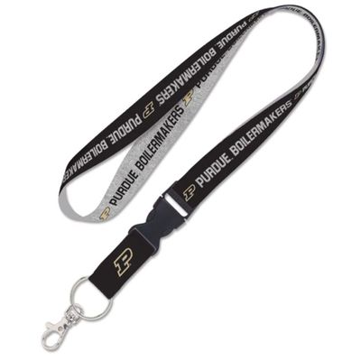 Purdue Boilermakers HEATHER Lanyard w/detachable buckle 1"